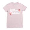blessed grandma with flower white color Ladies Fitted T-Shirt