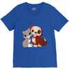 nice cat and dog V-Neck Tee