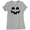 halloween pumpkin face Ladies Fitted T-Shirt