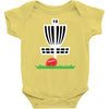 disc golf frisbee leaning on target basket innova Baby Onesie