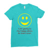 happy place Ladies Fitted T-Shirt