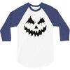 pumpkin face 3/4 Sleeve Shirt