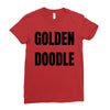 golden doodle Ladies Fitted T-Shirt