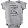 good book and coffee rectangle Baby Bodysuit
