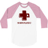 i'm with player 2 video game gamer computer geek nerd funny tee shirt 3/4 Sleeve Shirt