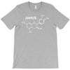 janus molecule funny retro tv utopia fashion science series T-Shirt