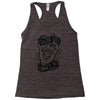 cootie shot (black) Racerback Tank