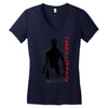 crazy rocket guardians japan poster shape cosmos space fighters Women's V-Neck T-Shirt