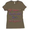 my daughter knows best shes anengineer Ladies Fitted T-Shirt