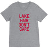 lake hair don't care V-Neck Tee