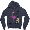 mama &amp; pizza dinasour Zipper Hoodie