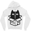 cats love boxes Zipper Hoodie