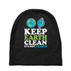 keep earth clean it's not uranus kawaii planets Baby Beanies