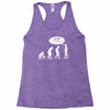 banksy funny human evolution indie Racerback Tank