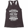 Super Cool Pop Pop Of A Freaking Awesome Granddaughter Racerback Tank