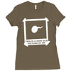 this is an old picture of me funny Ladies Fitted T-Shirt