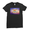 Orange cat Ladies Fitted T-Shirt