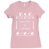 winter is coming ugly christmas sweater Ladies Fitted T-Shirt