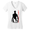 crazy rocket guardians japan poster shape cosmos space fighters Women's V-Neck T-Shirt