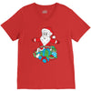 santa with piles of christmas V-Neck Tee