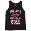 lady lift like a boss Tank Top
