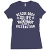rescue dogs are my life dog rescue Ladies Fitted T-Shirt