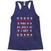 emo gothic ugly christmas sweater. Racerback Tank