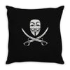 mask of modern mutiny Throw Pillow