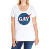 Nasa Parody Gay Ladies Curvy T-Shirt