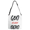 god is not dead Adjustable Strap Totes