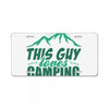 Camper Couple Man License Plate