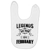 Legends Are Born In February Baby Bibs