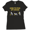 How To Pick Up Chicks Ladies Fitted T-Shirt