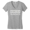 mimosa sundays brunch mens Women's V-Neck T-Shirt