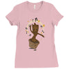 groovy baby groot 2 Ladies Fitted T-Shirt