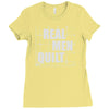 real men quilt Ladies Fitted T-Shirt