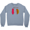 what up dog ketchup hot dog Crewneck Sweatshirt