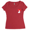 love more pocket Women's Triblend Scoop T-shirt