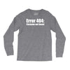 halloween error 404 costume not found Long Sleeve Shirts