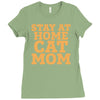stay at home cat mom Ladies Fitted T-Shirt