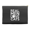 real men love cats (4) Accessory Pouches