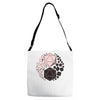 yin yan die Adjustable Strap Totes