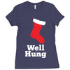 well hung Ladies Fitted T-Shirt