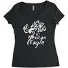 mexican eagle Women's Triblend Scoop T-shirt
