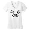 skull pisto Women's V-Neck T-Shirt