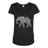 elephant filled pattern cool Maternity Scoop Neck T-shirt