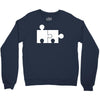 rude jigsaw ideal birthday present or gift Crewneck Sweatshirt