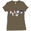 vowel party time Ladies Fitted T-Shirt