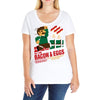 all the bacon and eggs Ladies Curvy T-Shirt