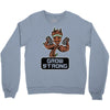 groot grow strong galaxy gym fitness mashup Crewneck Sweatshirt